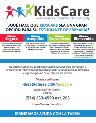 Kids Care in Espanol 2nd page