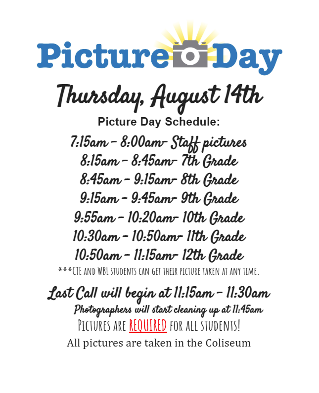 Fairfield Jr/Sr High School Picture Day