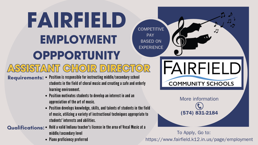 Assistant Choir Director wanted