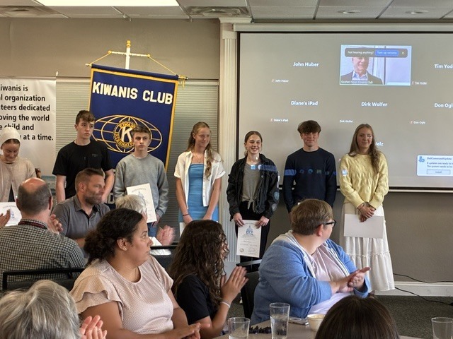 8th Graders Honored by Kiwanis