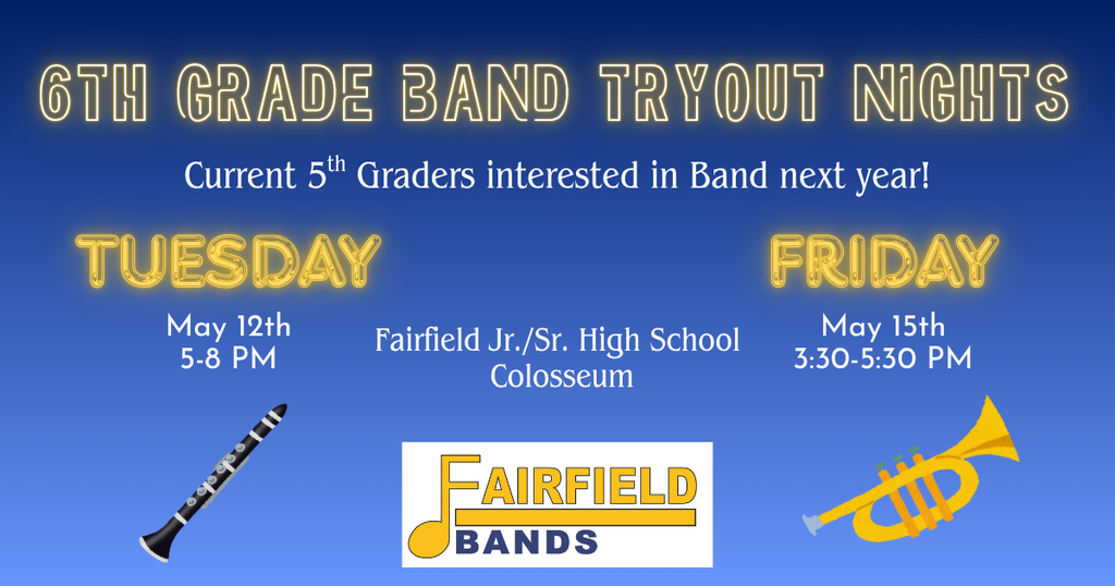 6th Grade Band Tryouts