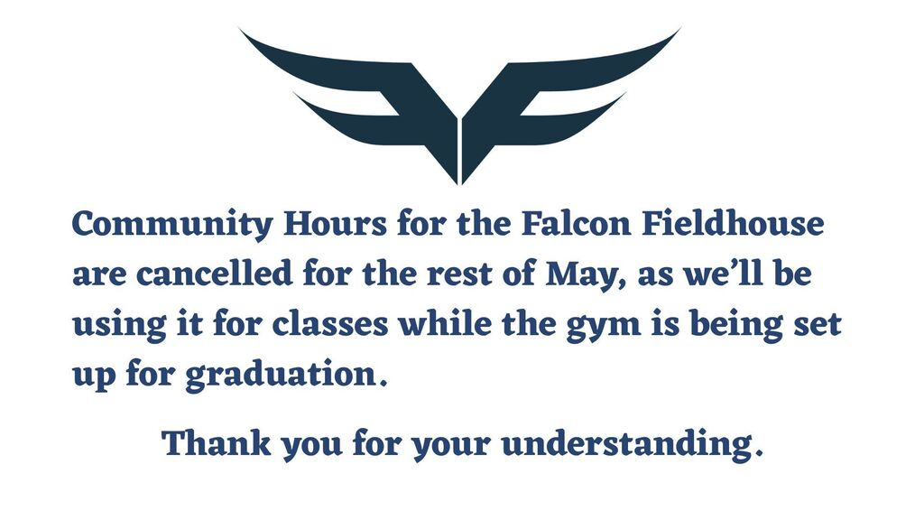 Fieldhouse closed