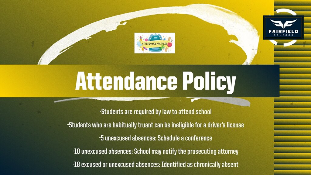Fairfield Attendance Policy
