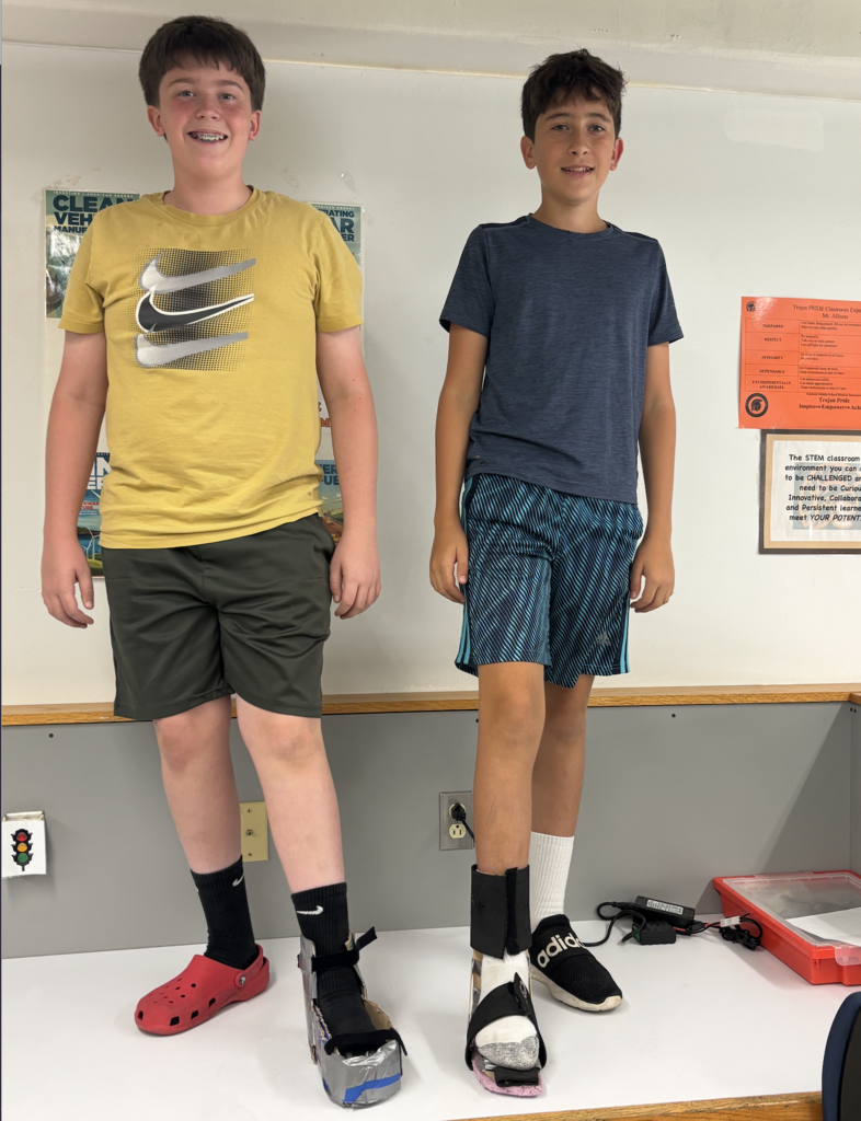 Students with Orthosis Prototype