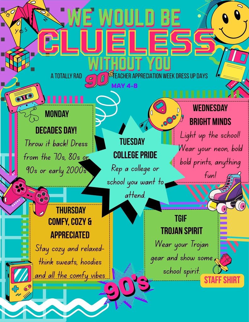 Teacher Appreciation FMS Dress Up Days