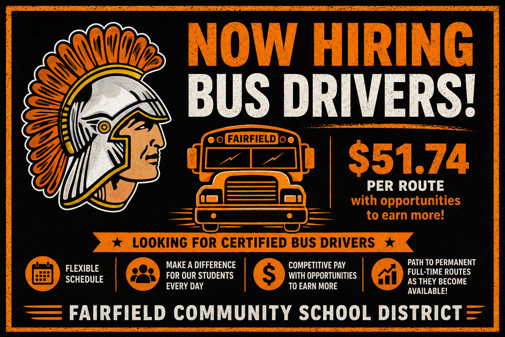 Hiring school bus driver for FCSD.