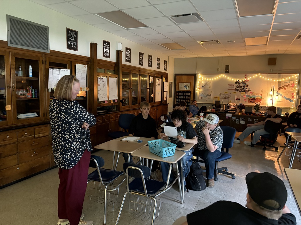 The community visiting a classroom