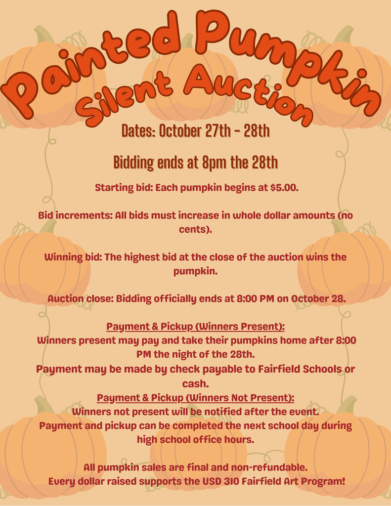 Please support out Art Program Here at Fairfield.