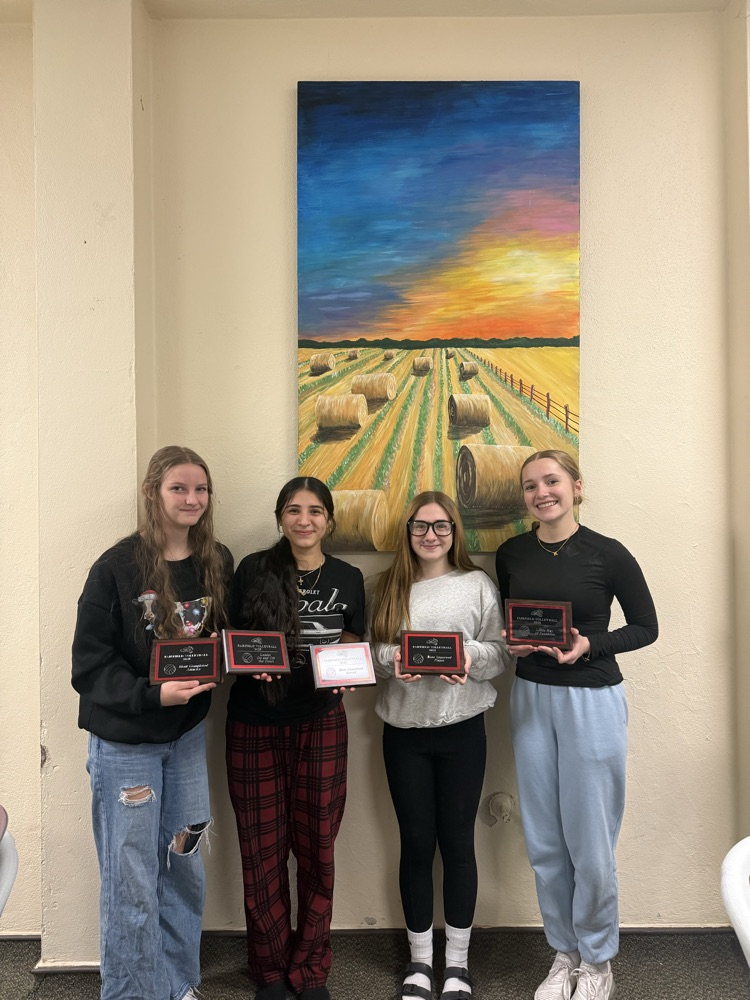 Kenley - Most Completed Attacks. Fatima - Leader On and Off the Court & Most Consistent Server, Kora - Ray of Sunshine, Teagan - Most Improved Player.