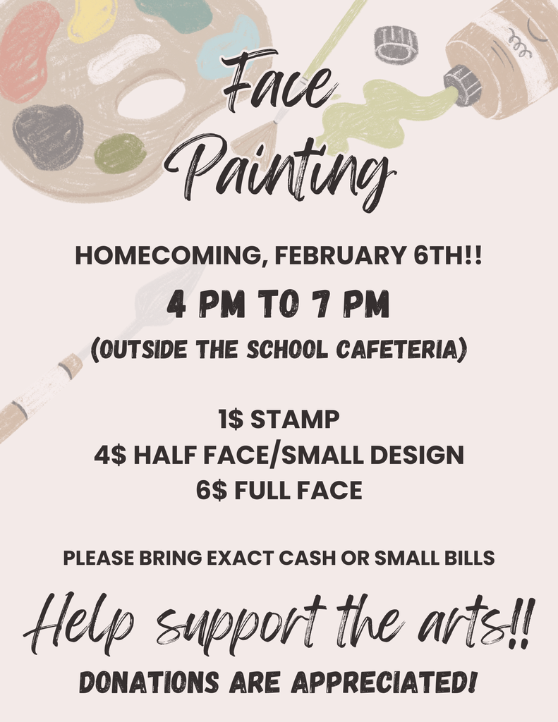 Face Painting This Friday Feb. 6