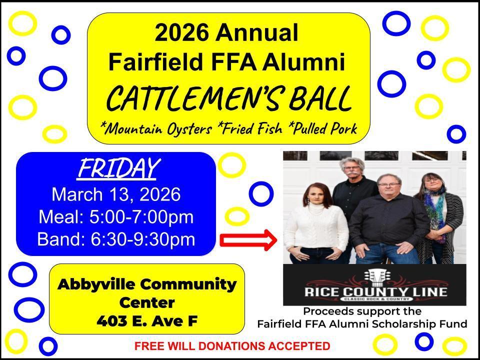 Flyer for Cattlemen's Ball 2026
