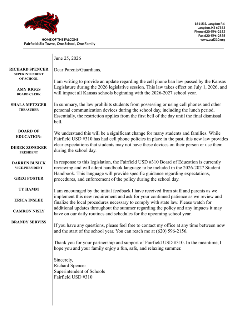 cell policy document