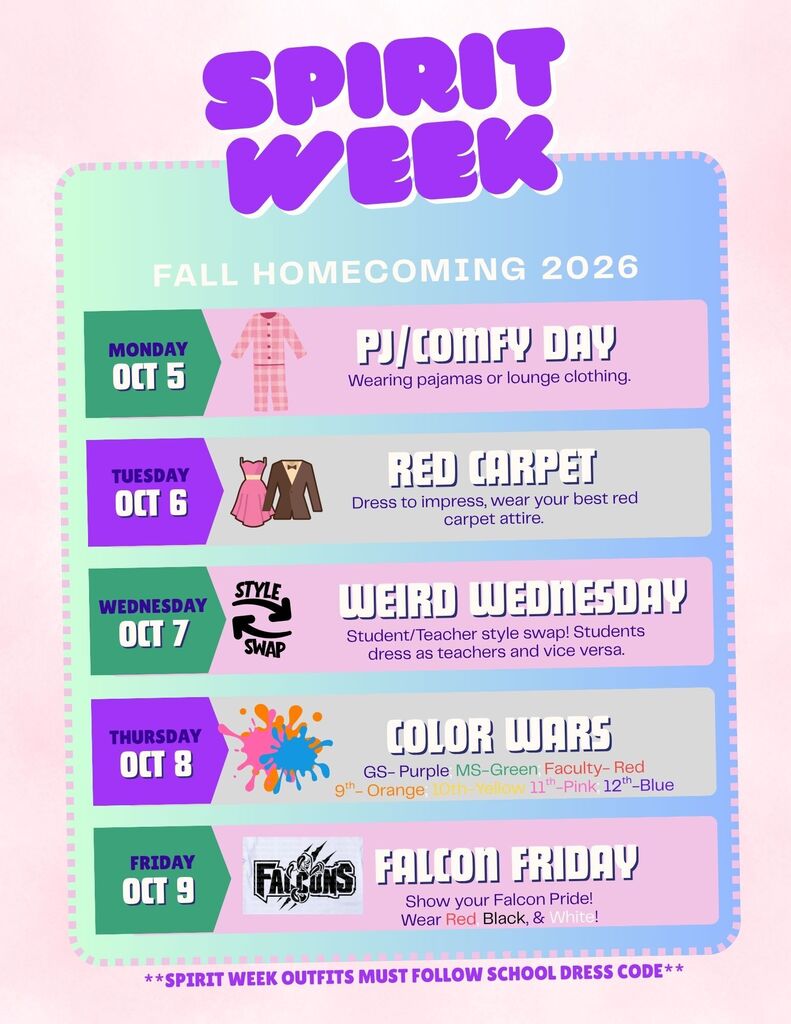 Spirit Week Poster