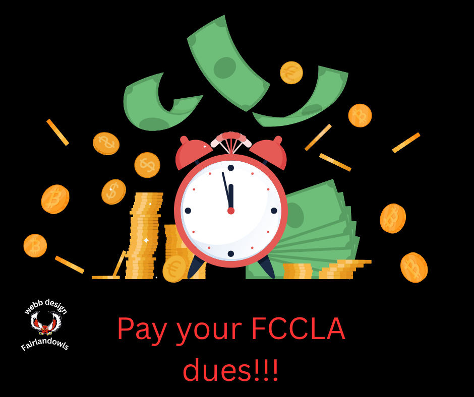 Pay your FCCLA dues!