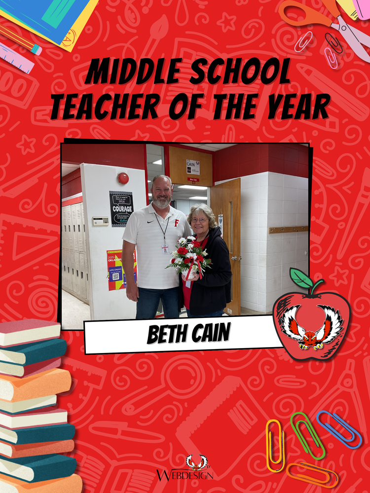 Middle School Teacher of the Year!