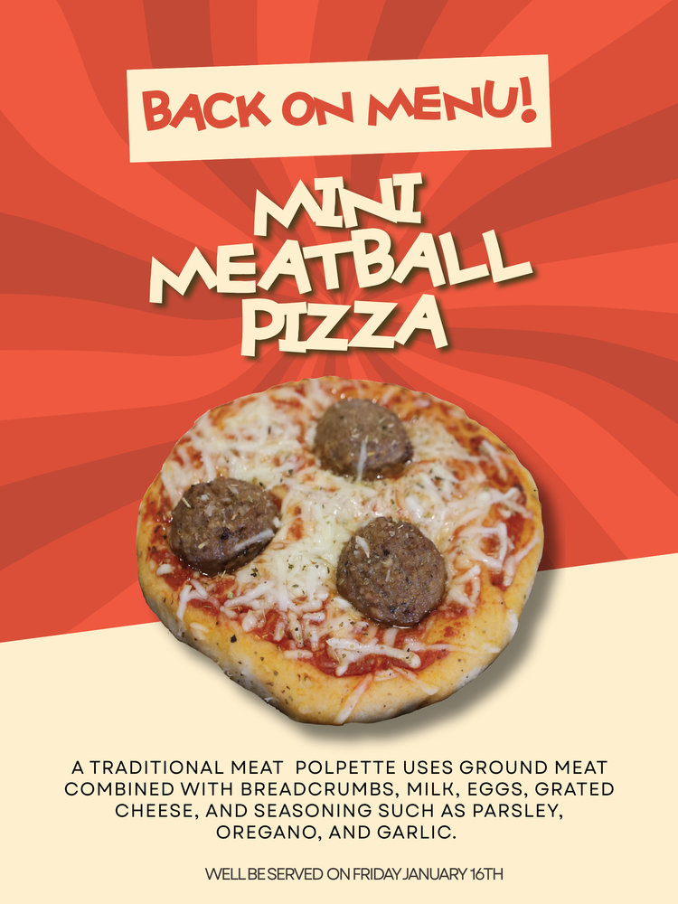 Mini Meatball Pizza is back!