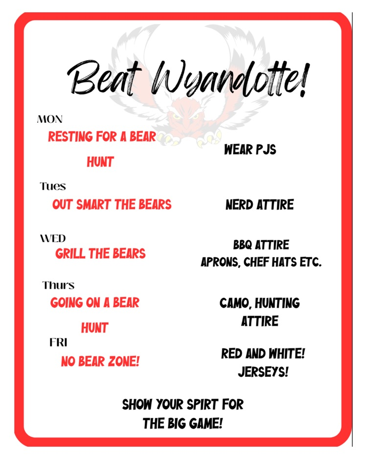 High school and Middle school dress up days 