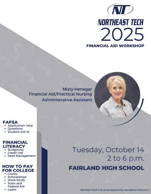 Fairland will be hosting a FAFSA night for Senior parents on October 14th from 2-6 pm.  Please attend.  You may bring a personal computer or we will have some available at the school. You will need social security numbers and 2024 tax information.  