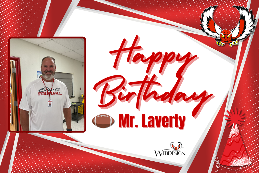 Happy Birthday Mr. Laverty!