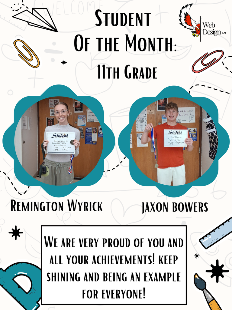 Student of the Month: 11th Grade.