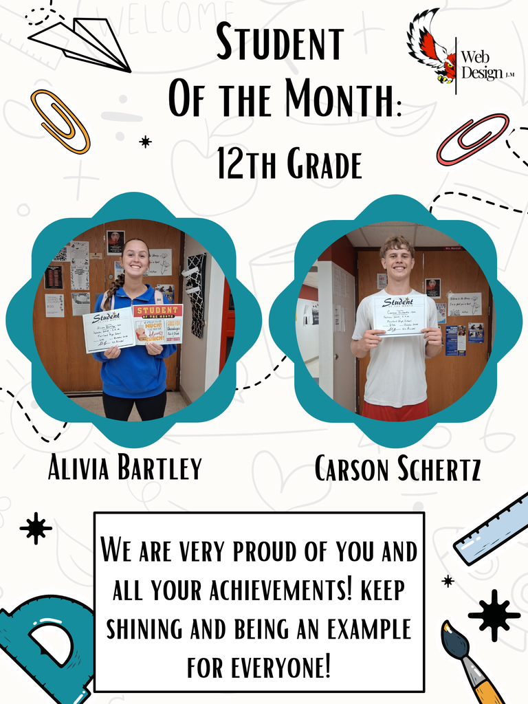 Student of the Month: 12th Grade.
