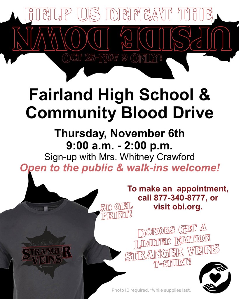 Sign up for the Blood Drive!!!