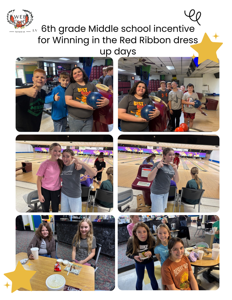 6th grade Middle school incentive for Winning in the Red Ribbon dress up days