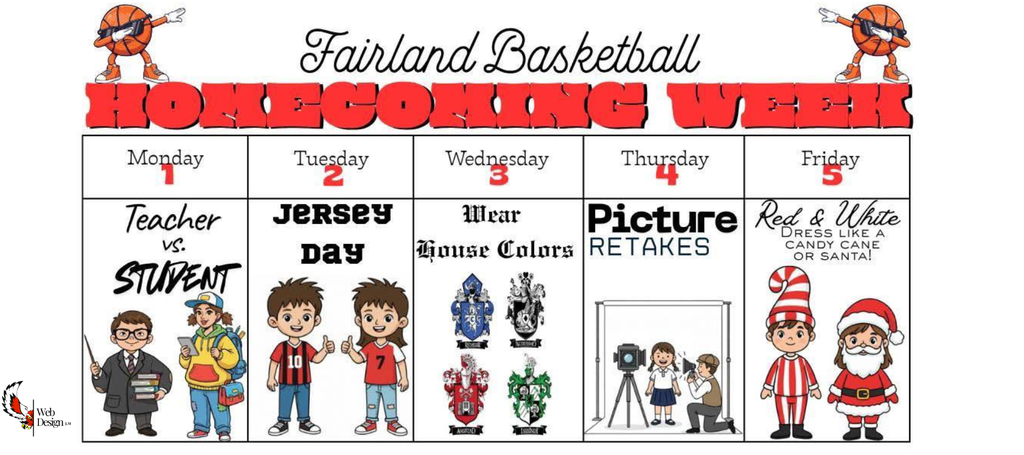 Elementary dress up days for Homecoming!