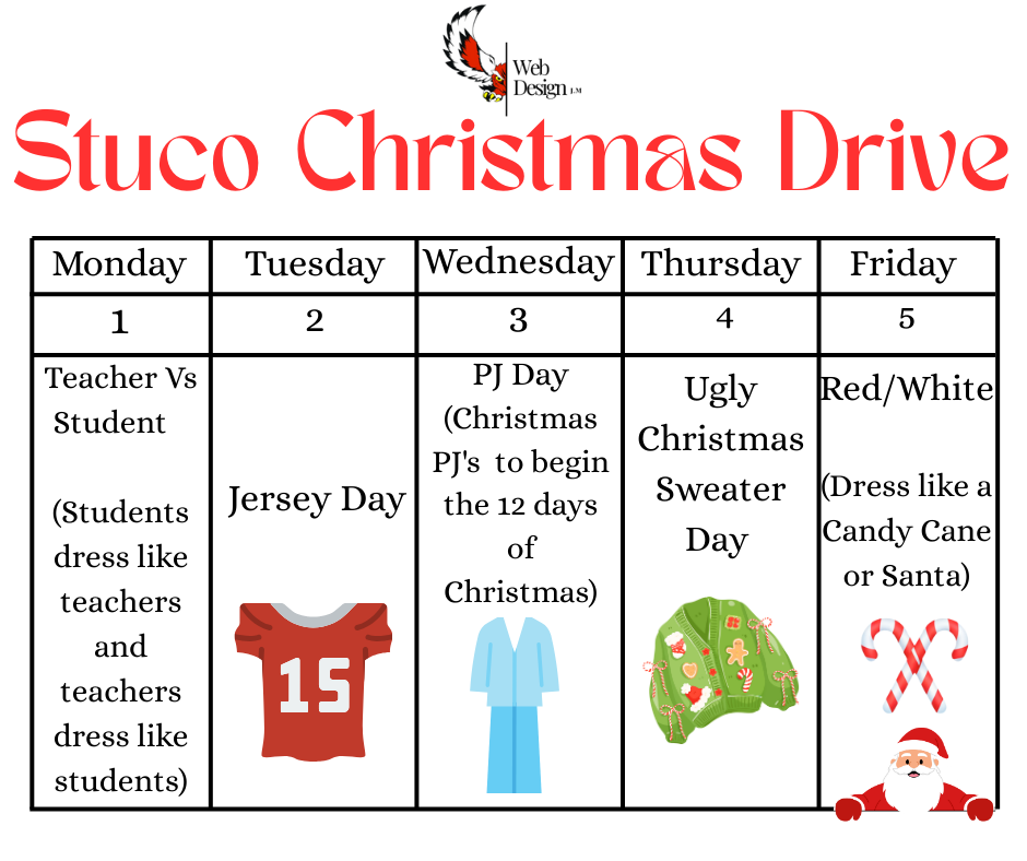 12 Days of Christmas, dress up days.
