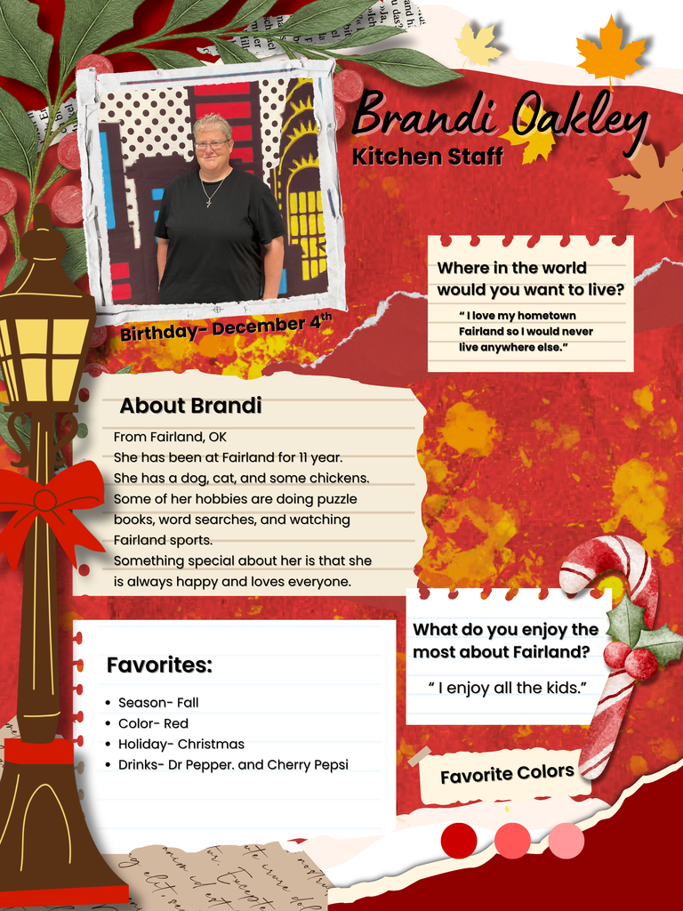 Here is a little bit about Brandi!