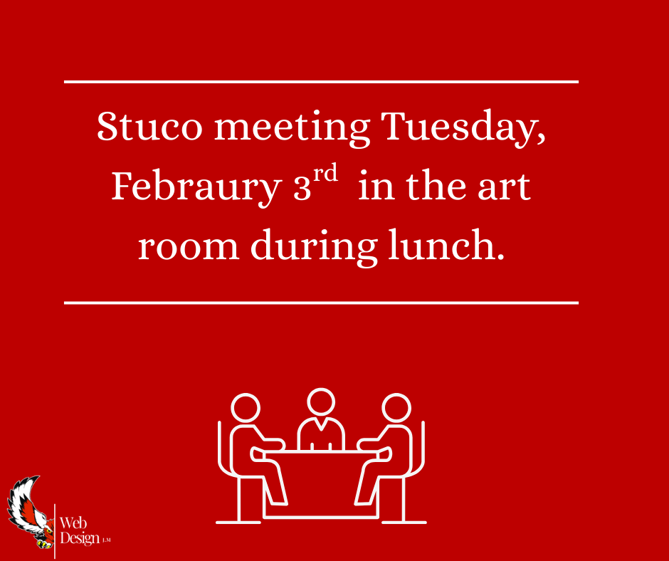 Stuco meeting Tuesday, Febraury 3rd.
