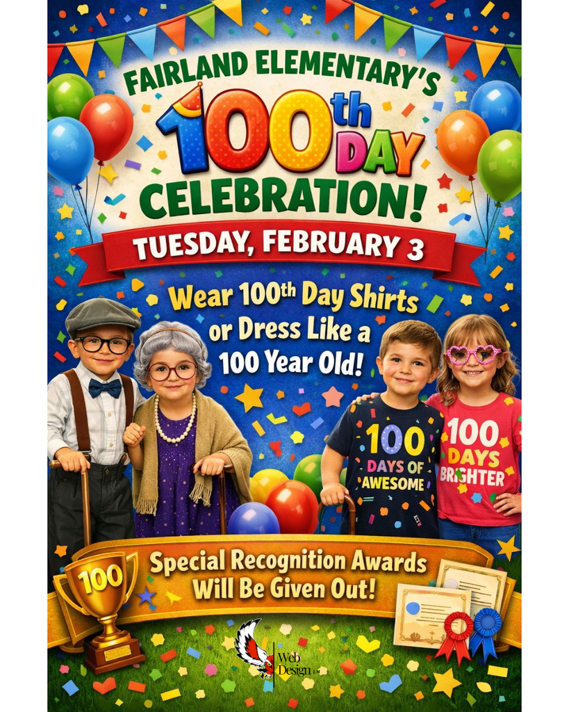 Fairland Elementary's 100th Day Celebration.