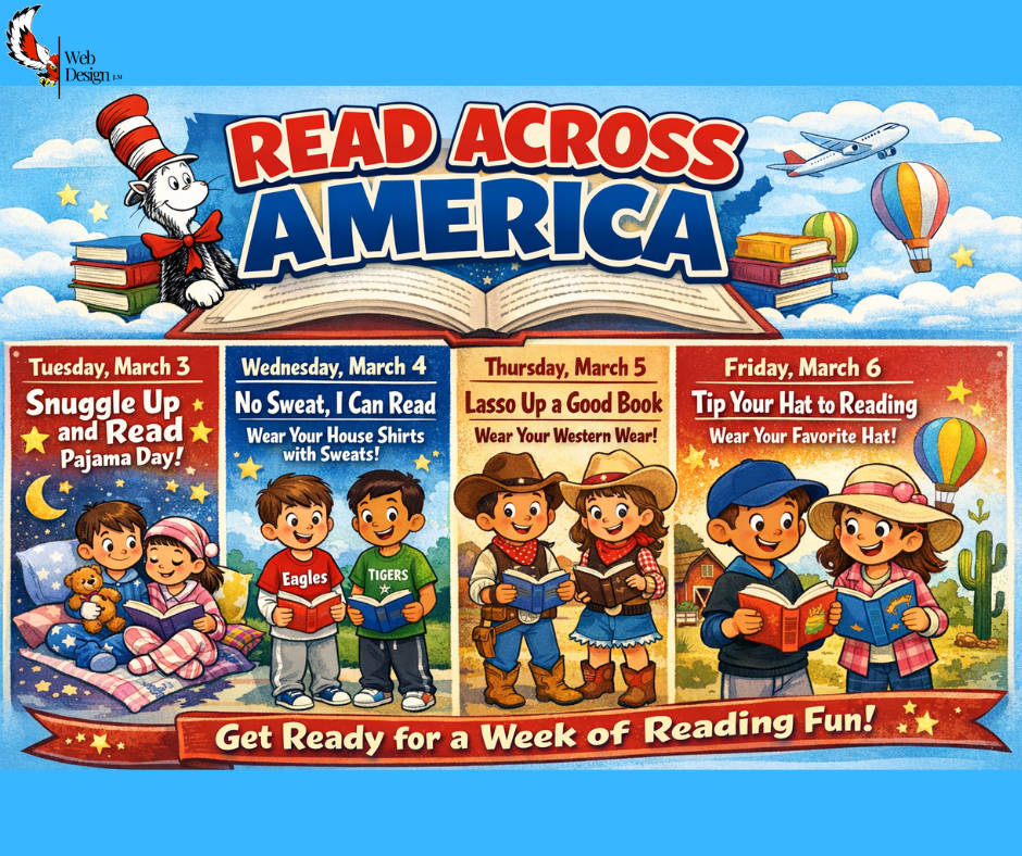 Elementary dress up days for  National Read Across America Day!