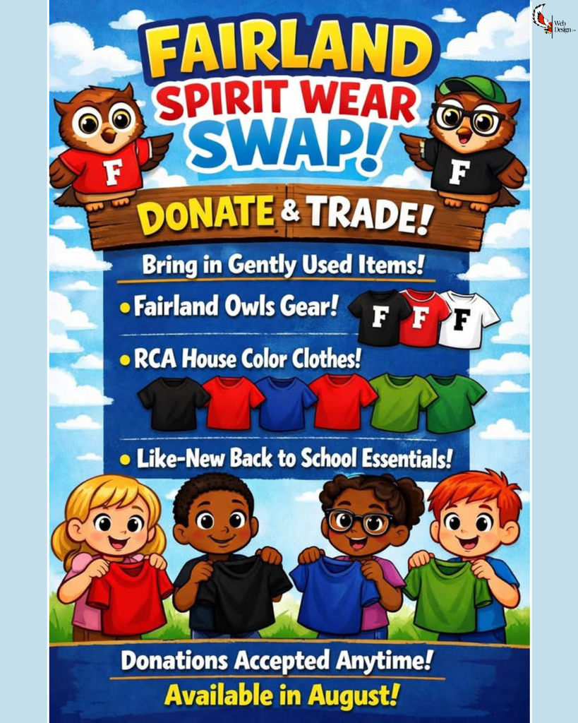 Fairland Spirit Wear Swap! Donations accepted anytime, available in August!