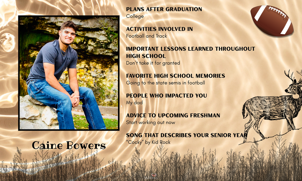 Senior Spotlight:  Caine Bowers