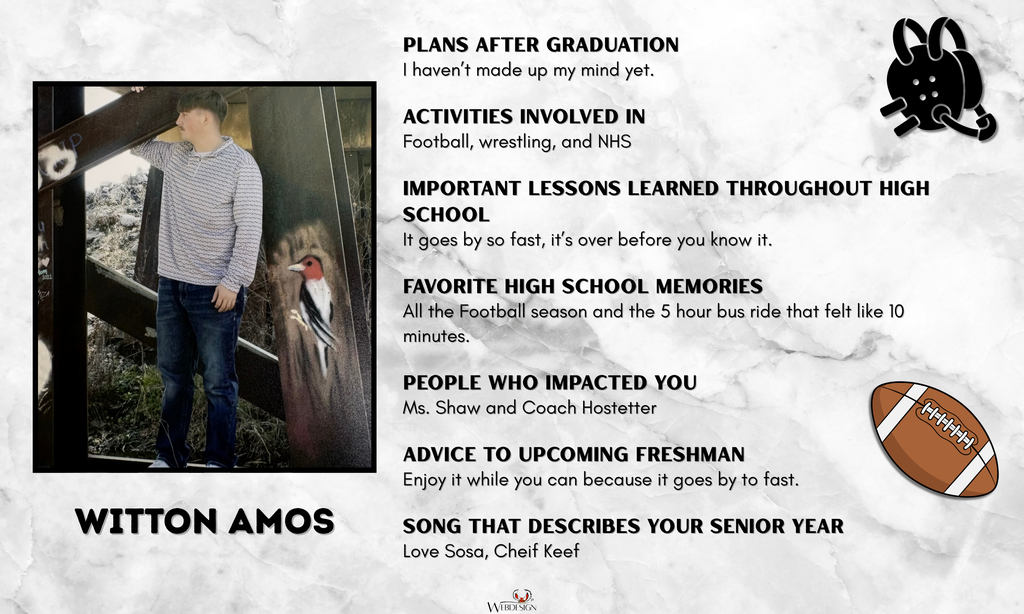 Senior Spotlight: Witton Amos