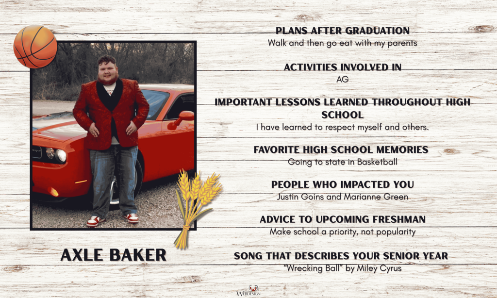 Senior Spotlight: Axle Baker