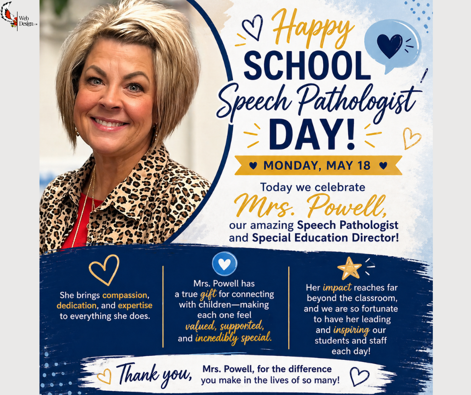 Monday, May 18th is School Speech Pathologist Day!!!
