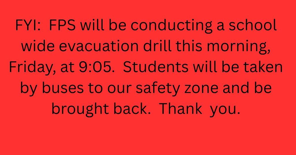 Evacuation Drill