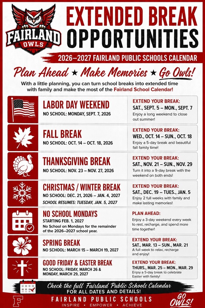 Extended Breaks