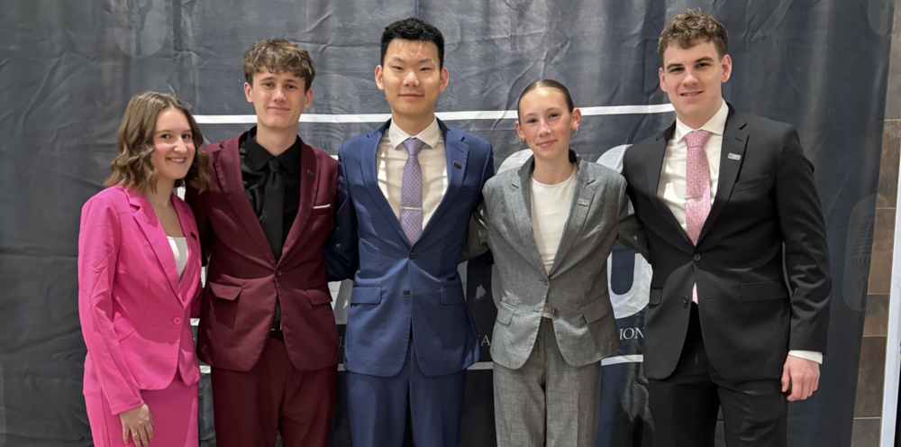 Speech tournament of champions representatives.