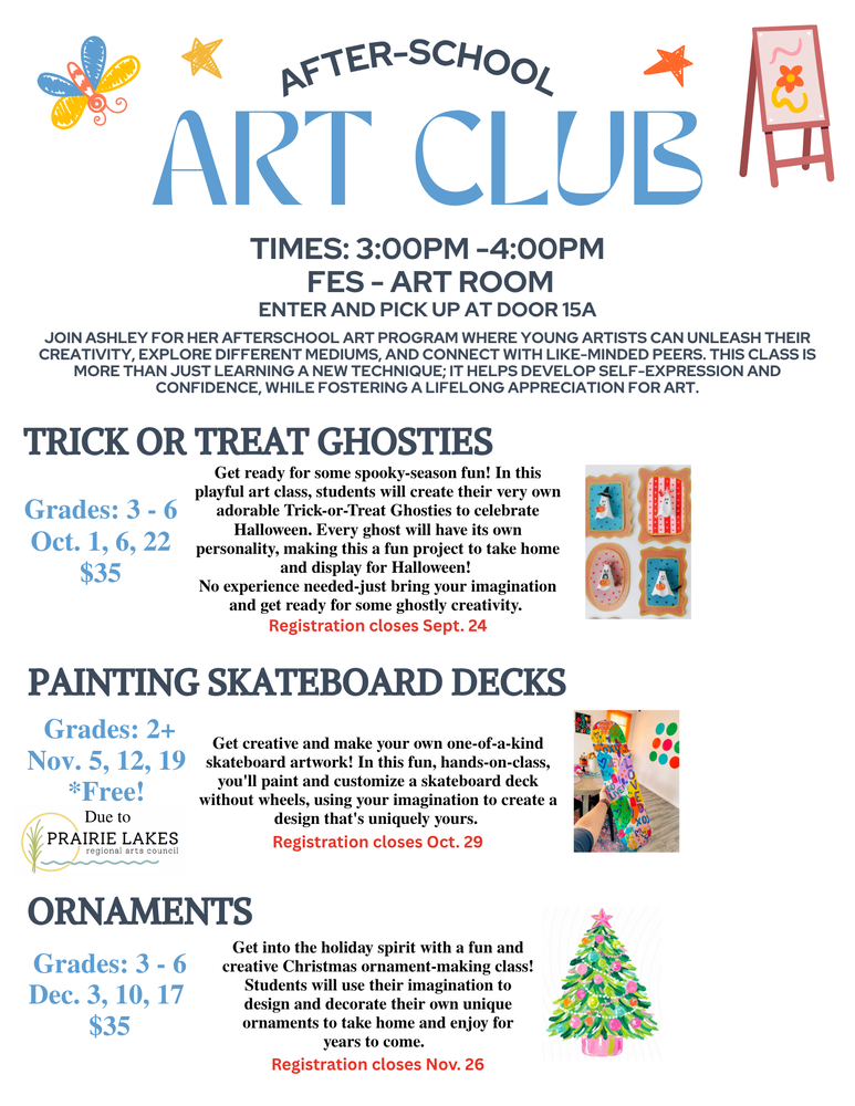 afterschool art Fall 2026