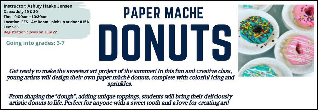 Paper Mache Donuts