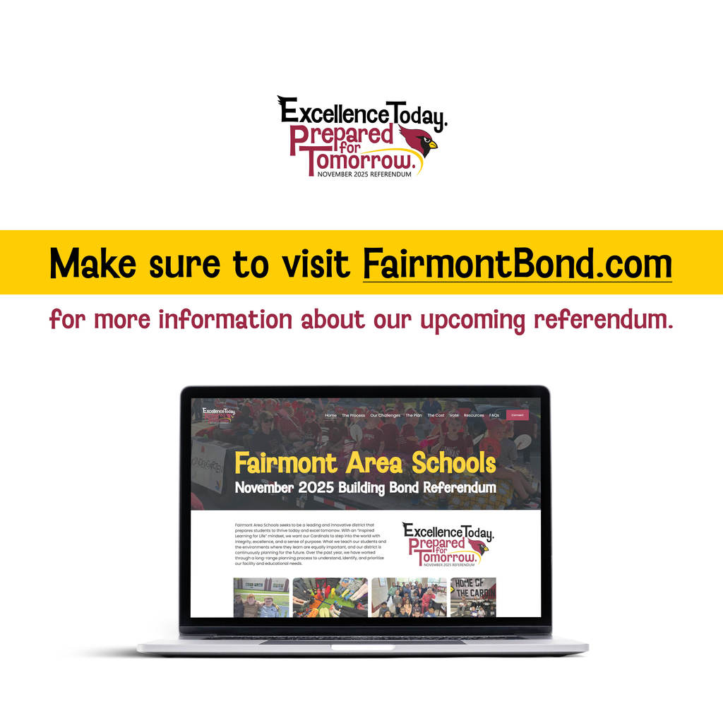 Have you checked out our referendum website yet? Visit FairmontBond.com for more information.