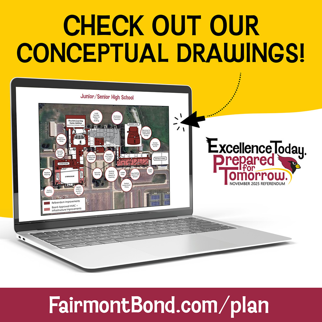 Check out our conceptual drawings. Visit FairmontBond.com/plan for more information.