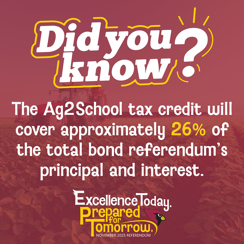 Visit FairmontBond.com/cost to learn more about the Ag2School Tax Credit and the cost of the proposed referendum.