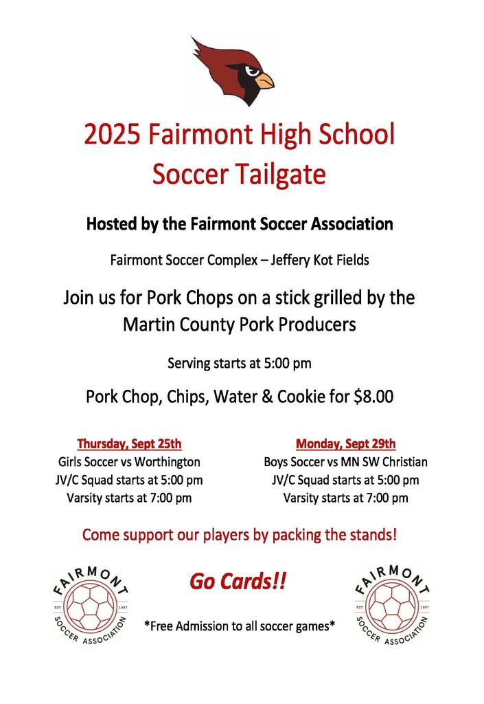 SOCCER TAILGATES 2025