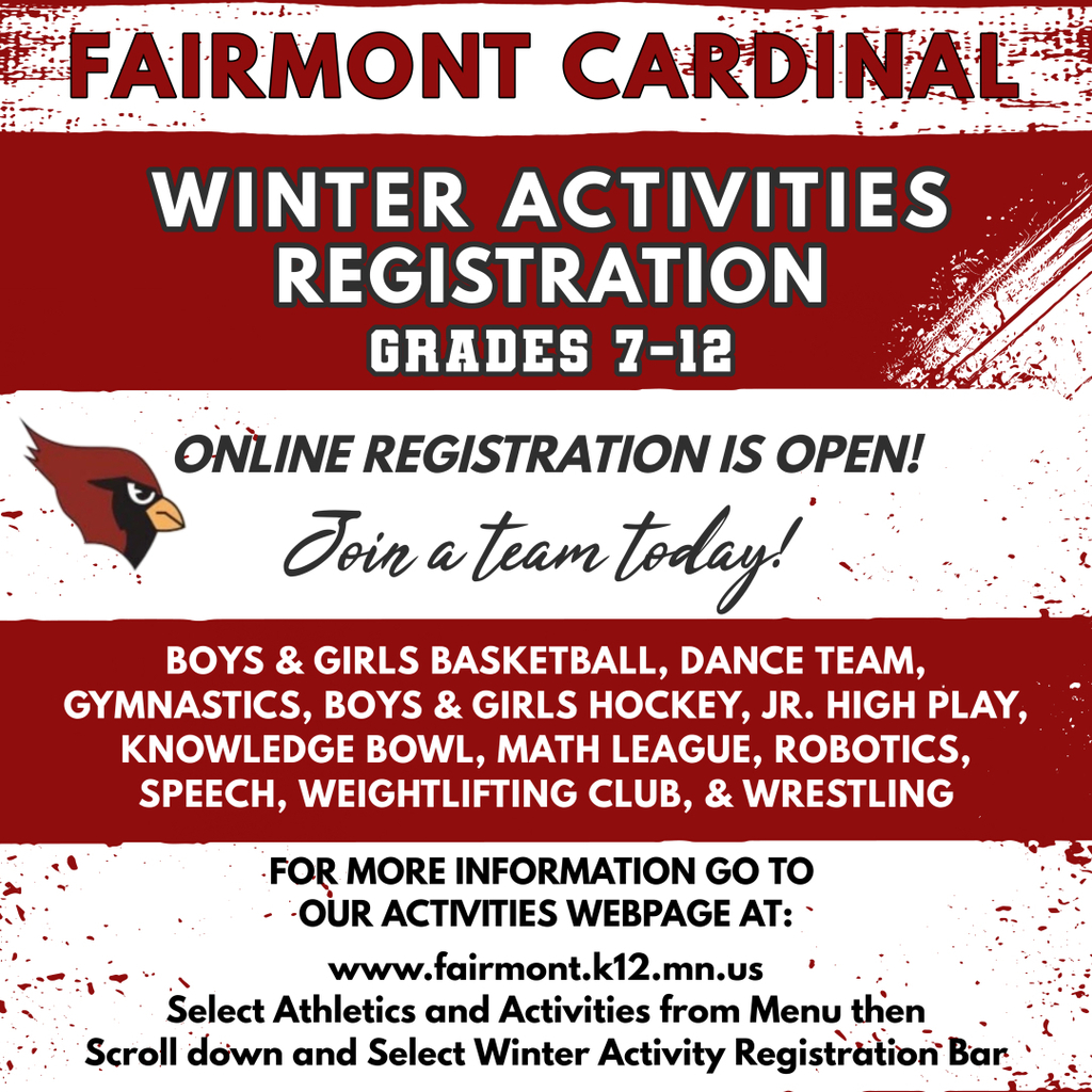 Winter Activities Registration 2025 Poster