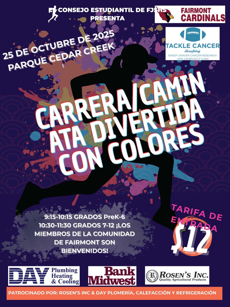 Color Fun Run/Walk Spanish Version