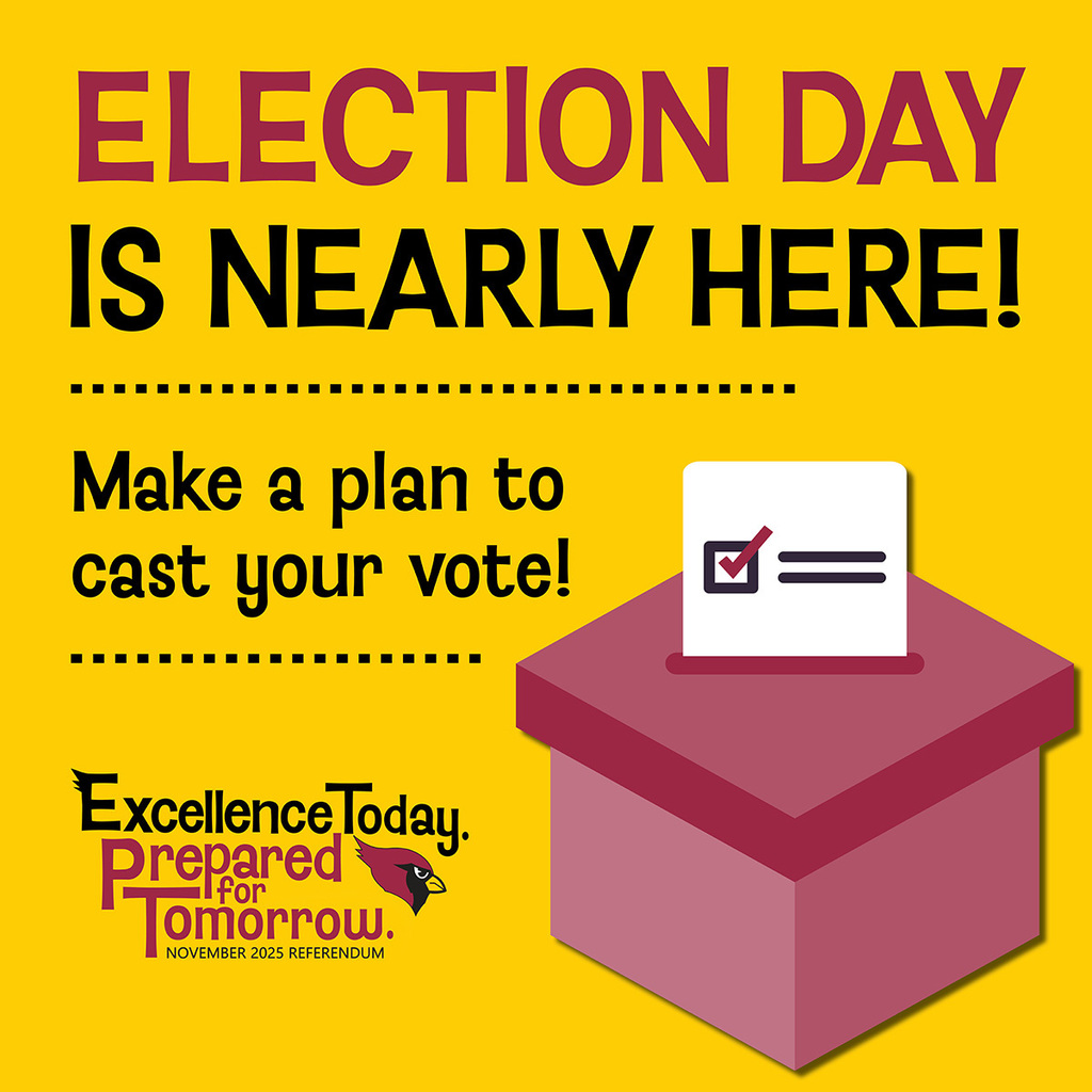 Election Day is nearly here! Make a plan to cast your vote! 